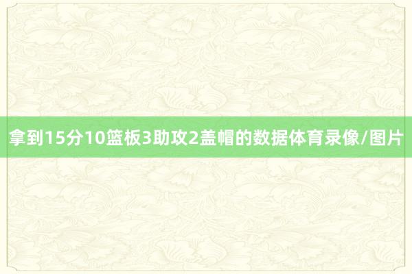 拿到15分10篮板3助攻2盖帽的数据体育录像/图片