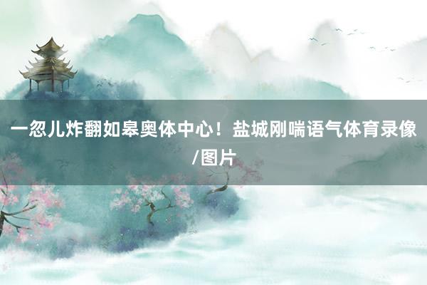 一忽儿炸翻如皋奥体中心！盐城刚喘语气体育录像/图片