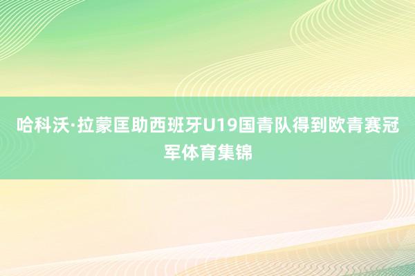 哈科沃·拉蒙匡助西班牙U19国青队得到欧青赛冠军体育集锦