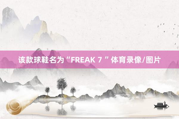 该款球鞋名为“FREAK 7 ”体育录像/图片
