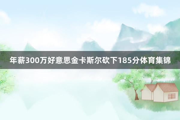年薪300万好意思金卡斯尔砍下185分体育集锦