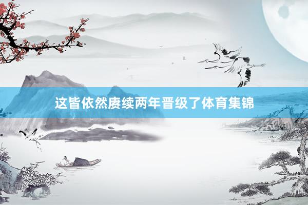 这皆依然赓续两年晋级了体育集锦