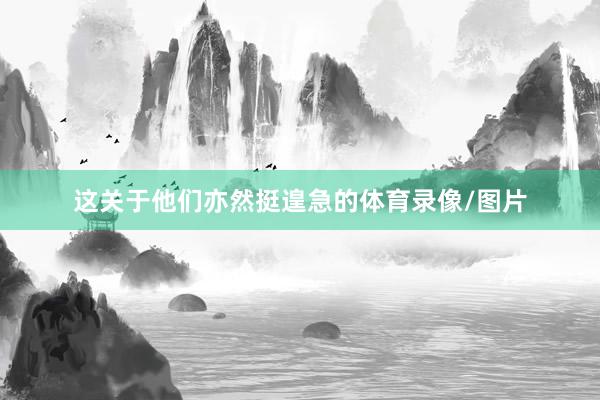 这关于他们亦然挺遑急的体育录像/图片
