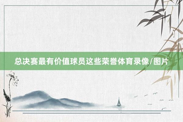 总决赛最有价值球员这些荣誉体育录像/图片